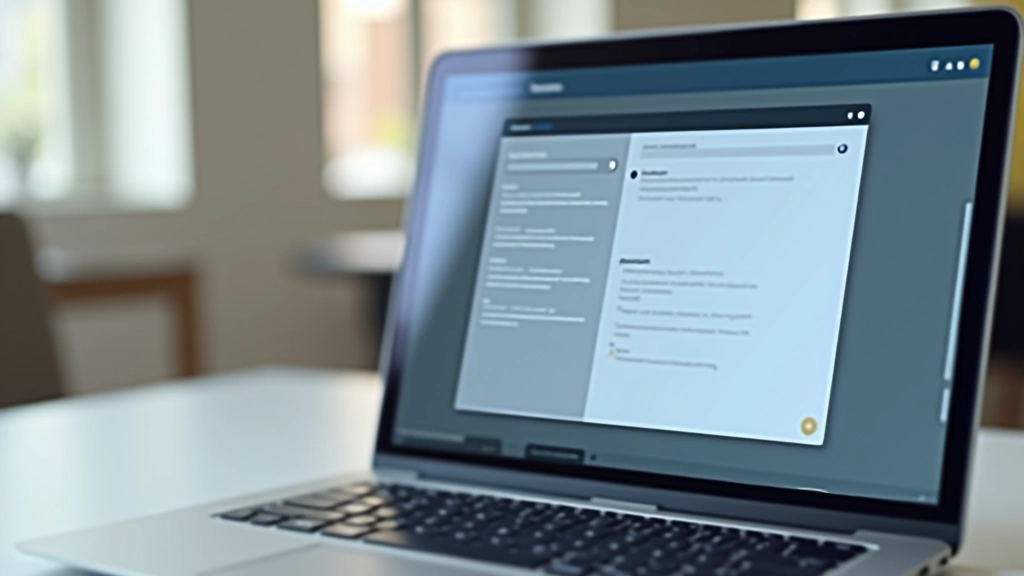 Tela de notebook mostrando diferentes estilos de menu de navegação horizontal e vertical